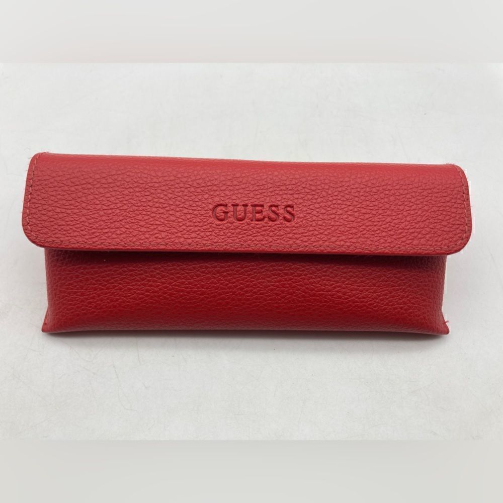 Guess Logo Optical Red Eyeglasses Hard Case‎